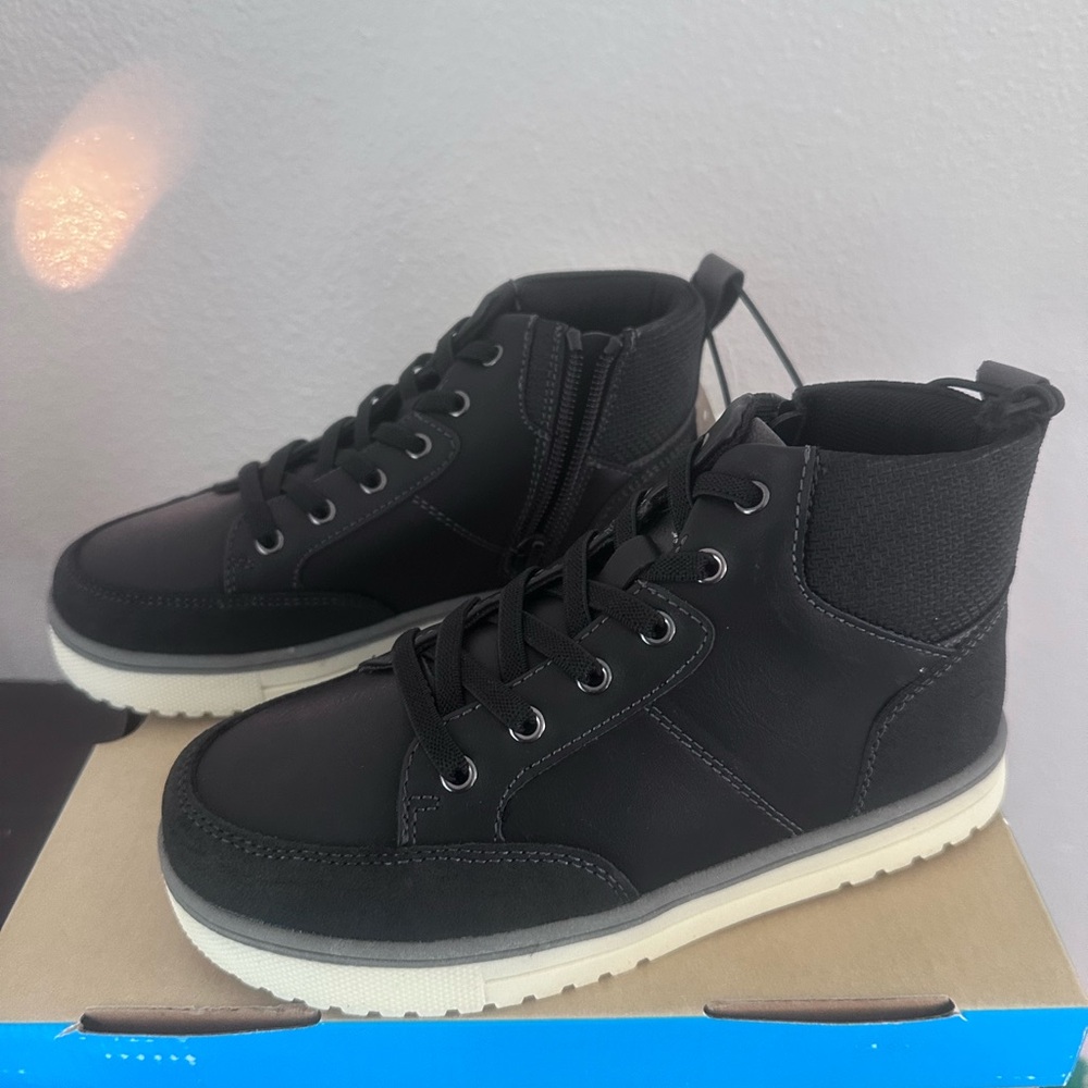 Stylish Black Kids' High-Top Boots